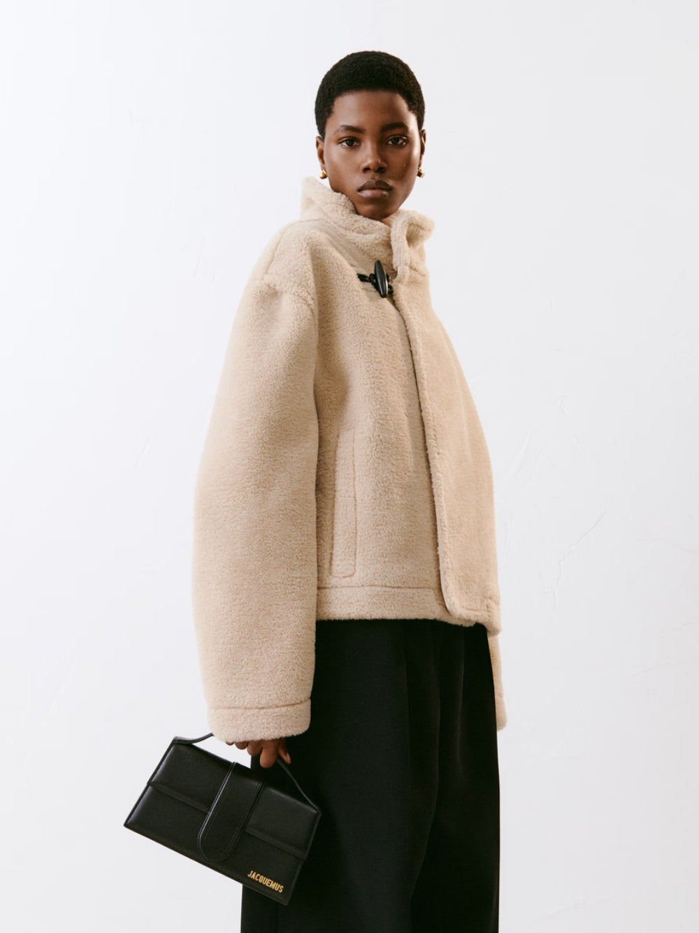 Bolsa Jacquemus Le Grand Bambino Preta
