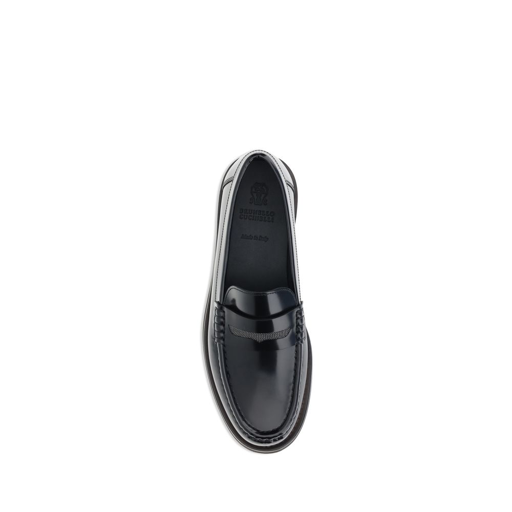 Mocassins de couro Brunello Cucinelli