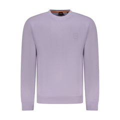 Suéter de algodão roxo Hugo Boss