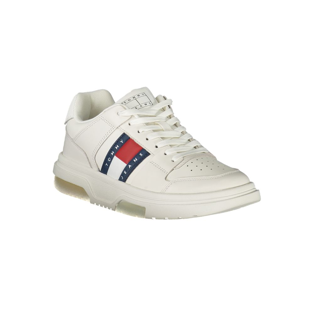 Tênis Tommy Hilfiger Branco de Couro Feminino