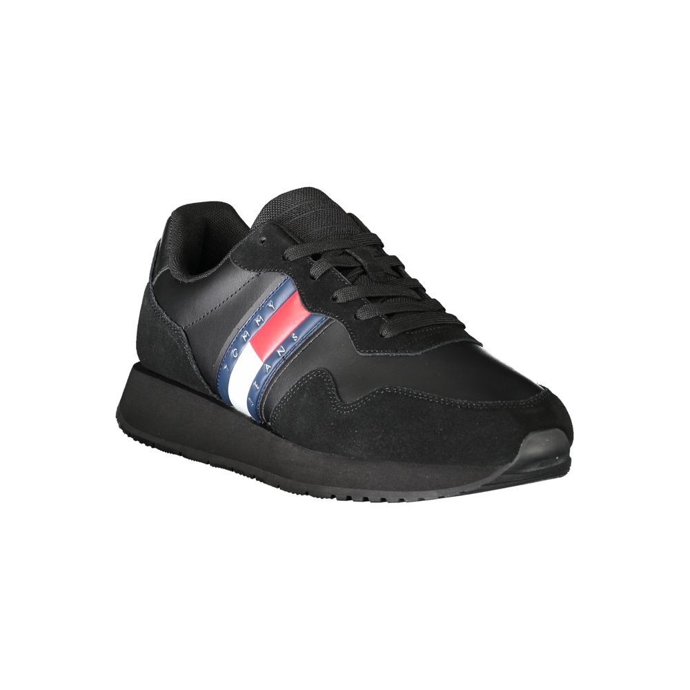 Tênis Tommy Hilfiger Masculino em Couro Preto