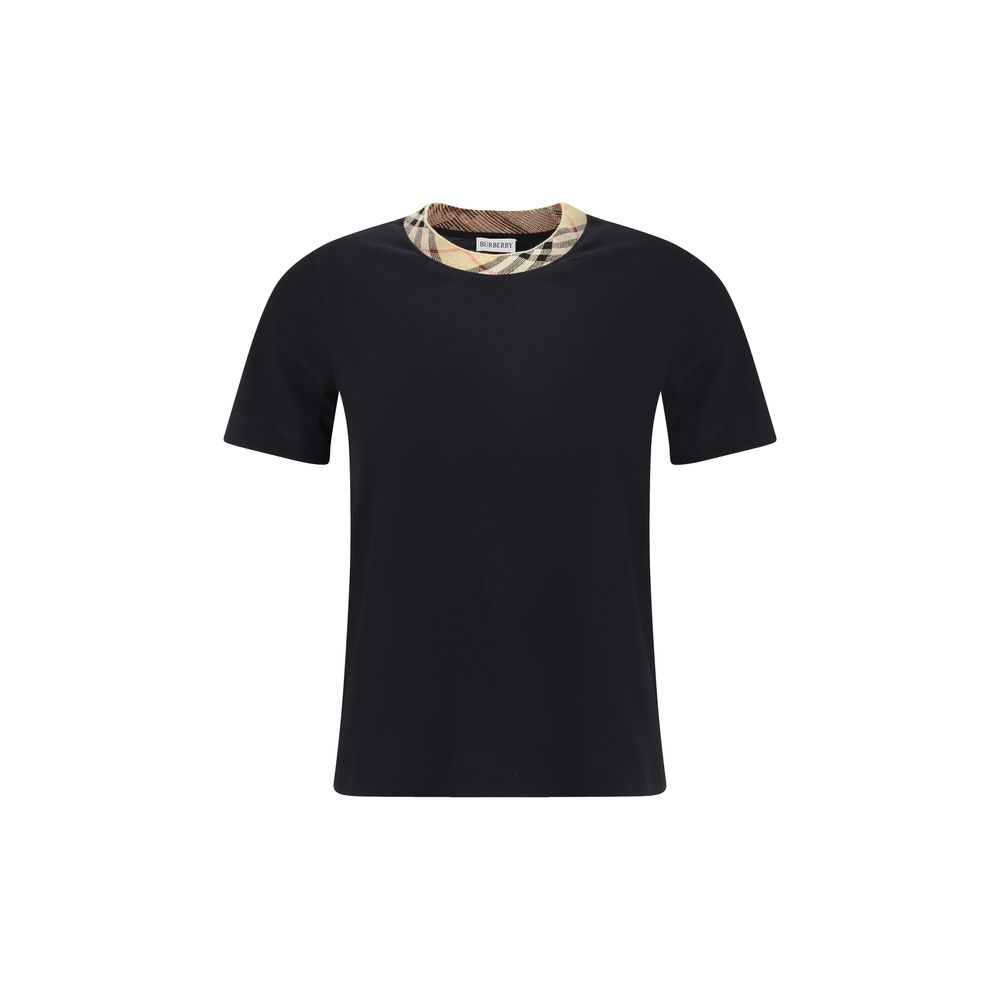 Camiseta Burberry Check com gola redonda