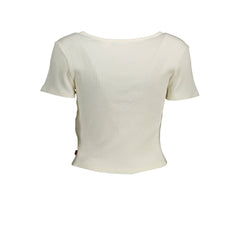Top Levi's de algodão branco para mulheres