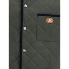 Jaqueta acolchoada com logotipo Valentino