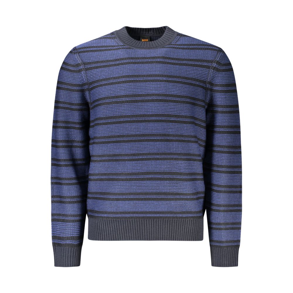 Suéter Masculino Hugo Boss de Lã Azul
