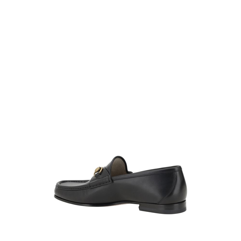 Mocassins de couro Gucci
