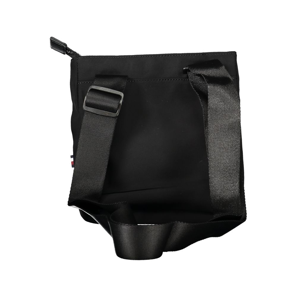 Bolsa de ombro masculina Tommy Hilfiger preta de poliéster