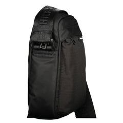 Bolsa de ombro masculina Tommy Hilfiger preta em poliéster reciclado