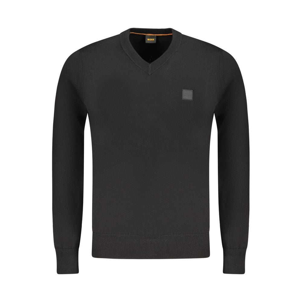 Suéter Hugo Boss de algodão preto