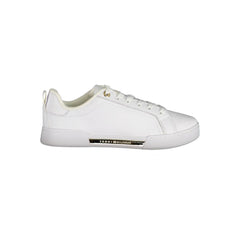 Tênis Tommy Hilfiger Chic Branco com Cadarço e Detalhe em Contraste