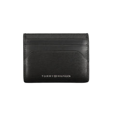 Carteira de couro preta Tommy Hilfiger