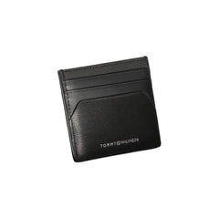 Carteira de couro preta Tommy Hilfiger