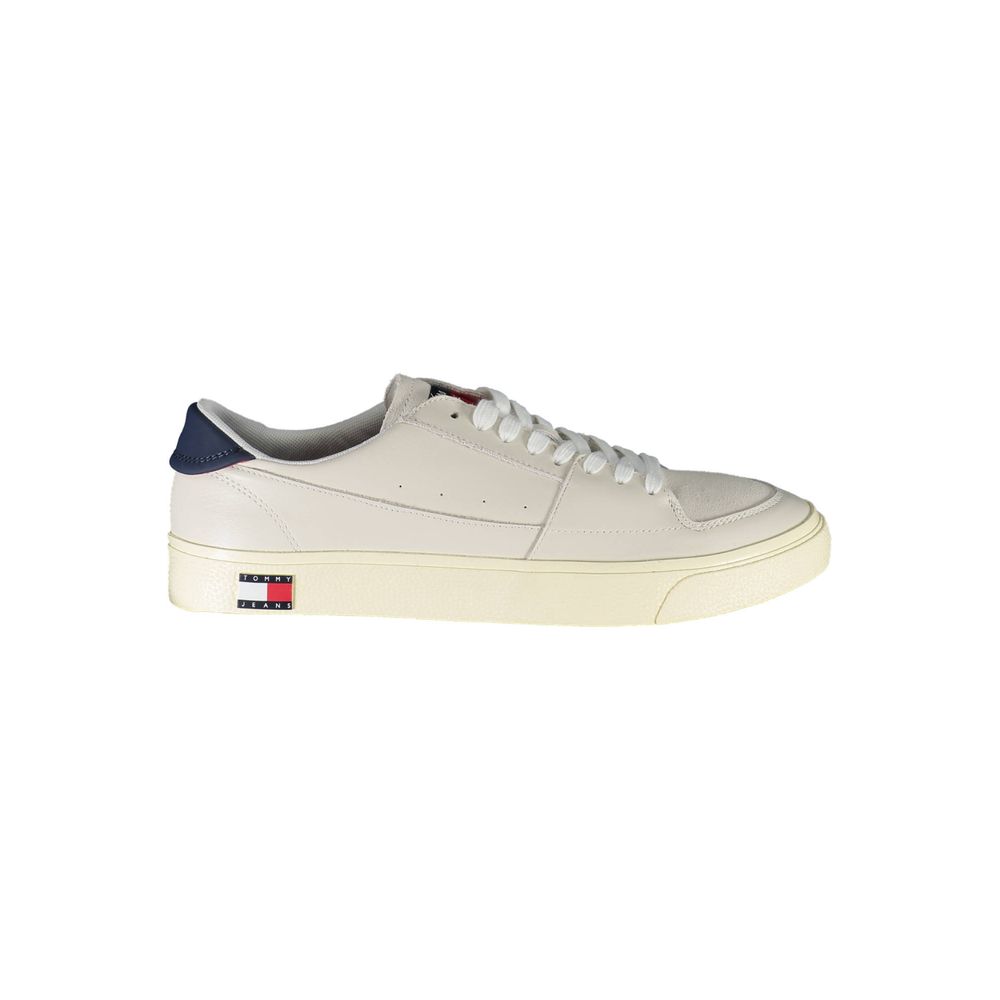 Tênis Tommy Hilfiger Masculino em Couro Branco