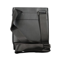 Bolsa de ombro Tommy Hilfiger preta de polietileno