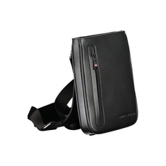Bolsa de ombro Tommy Hilfiger preta de polietileno