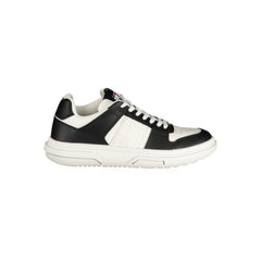 Tênis Tommy Hilfiger Preto de Couro Feminino