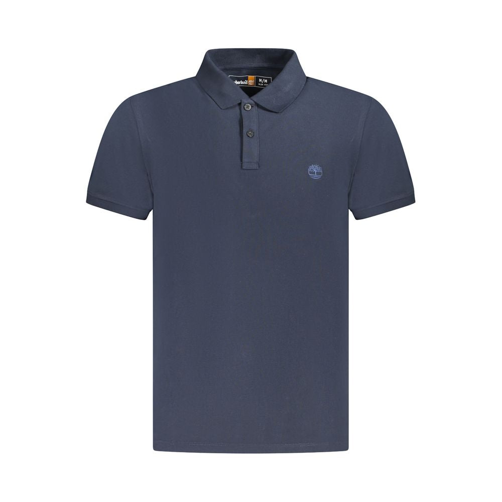 Camisa polo masculina de algodão azul Timberland
