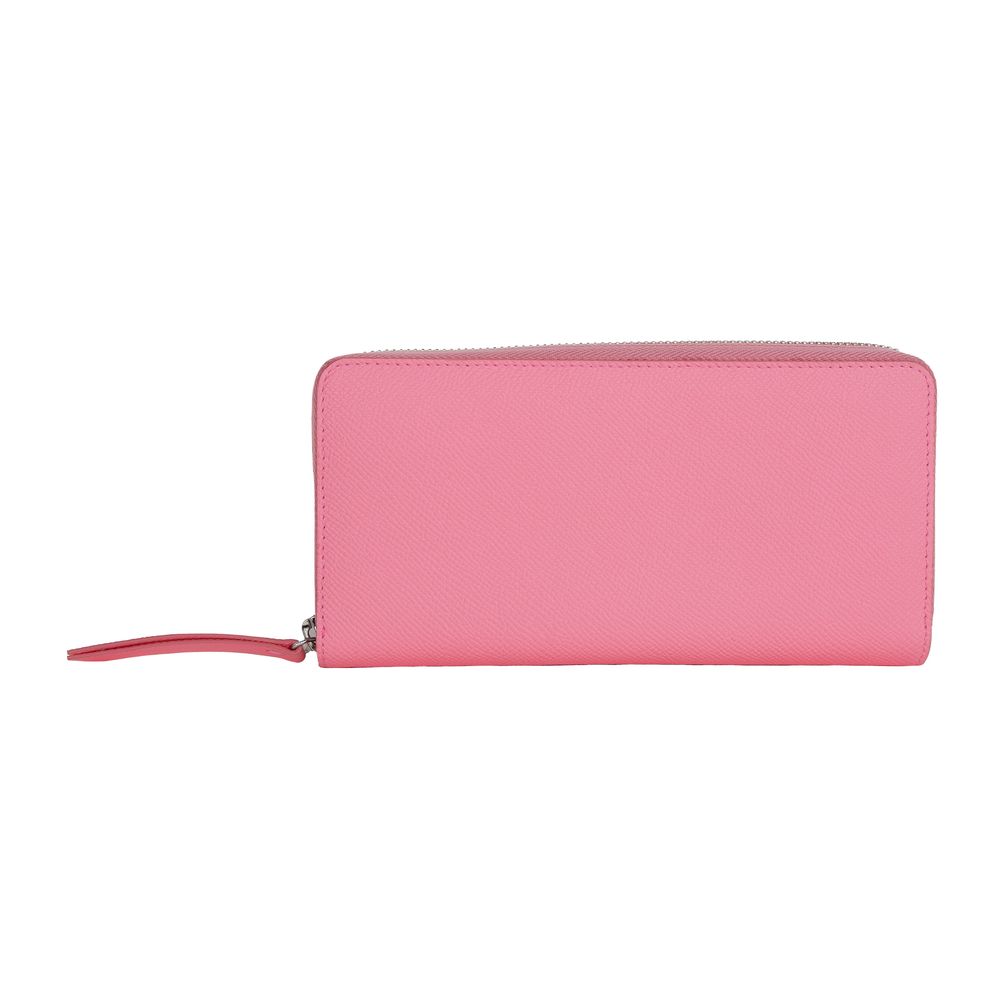 Carteira de couro de bezerro rosa Maison Margiela