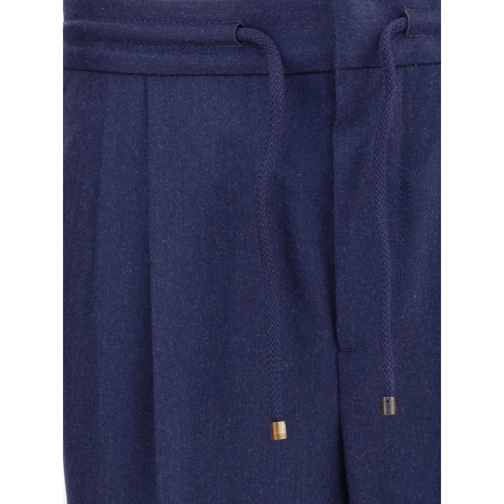 Calças de lã virgem Brunello Cucinelli