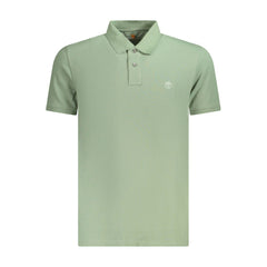 Camisa polo masculina de algodão verde Timberland