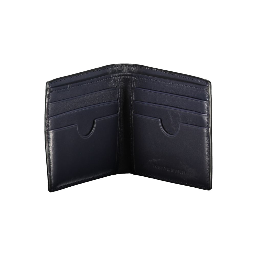 Carteira de couro preta Tommy Hilfiger