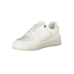 Tênis Tommy Hilfiger Elegante Branco com Cadarço e Detalhe em Contraste