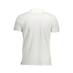 Camisa polo masculina Timberland de algodão branco