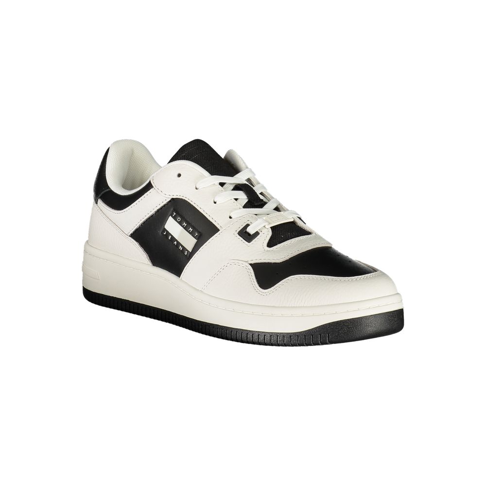 Tênis Tommy Hilfiger de couro branco masculino