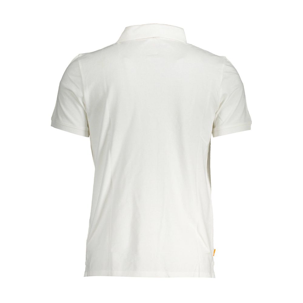 Camisa polo masculina Timberland de algodão branco