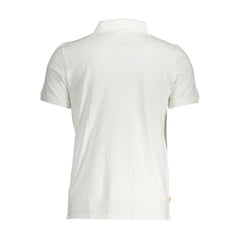 Camisa polo masculina Timberland de algodão branco