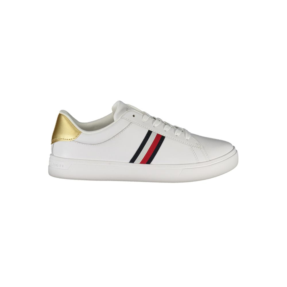Tênis Tommy Hilfiger Branco de Couro Feminino
