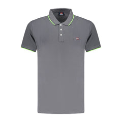 Camisa polo de algodão cinza Noruega 1963