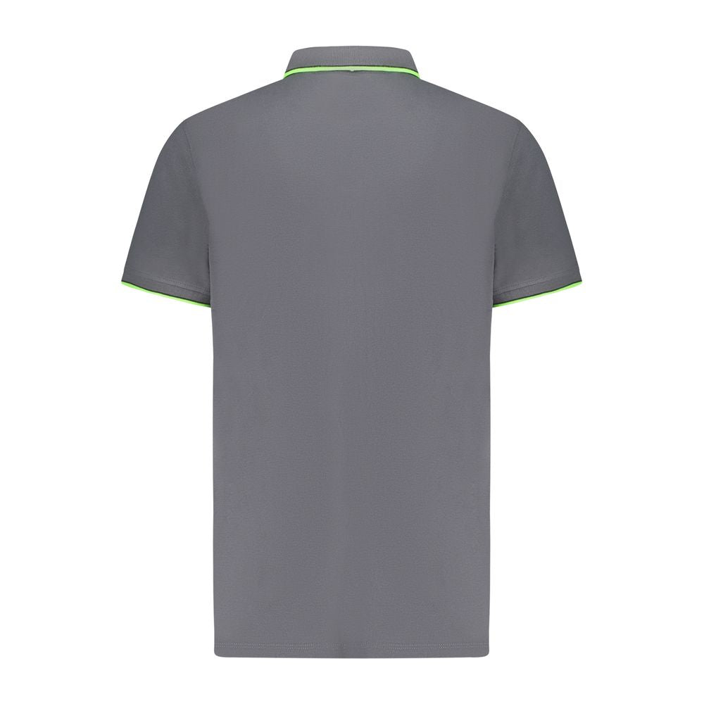 Camisa polo de algodão cinza Noruega 1963