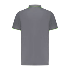 Camisa polo de algodão cinza Noruega 1963