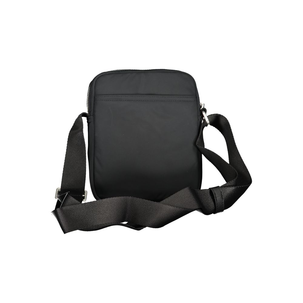 Bolsa de ombro Tommy Hilfiger preta de poliéster