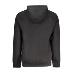 Suéter Timberland de algodão preto masculino com bolsos centrais e zíper