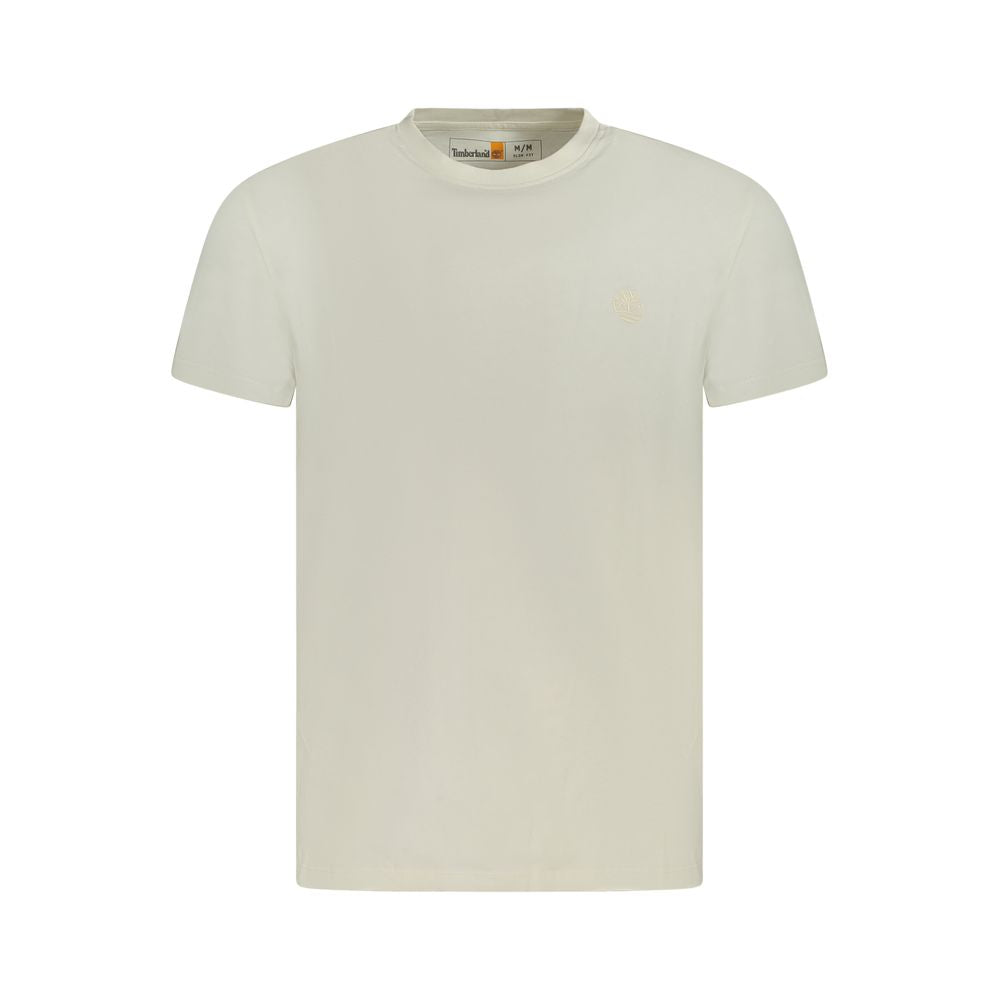 Camiseta masculina Timberland bege de algodão