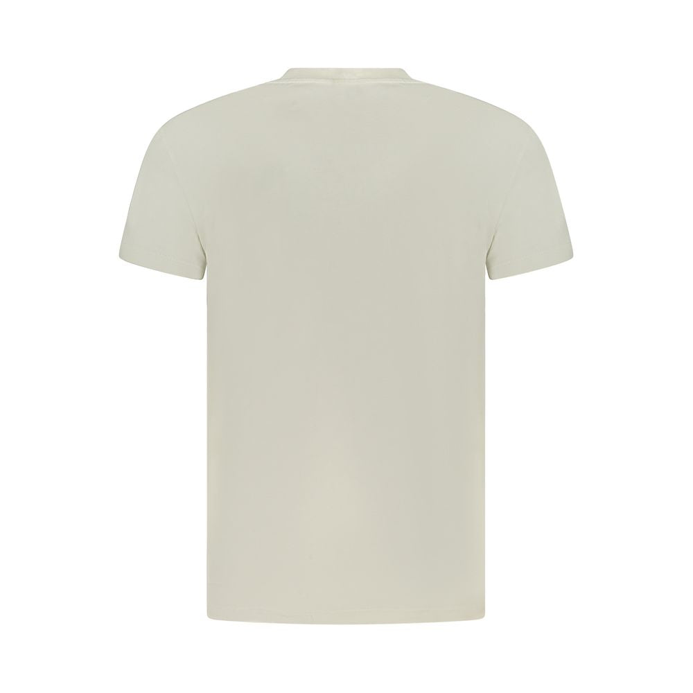 Camiseta masculina Timberland bege de algodão