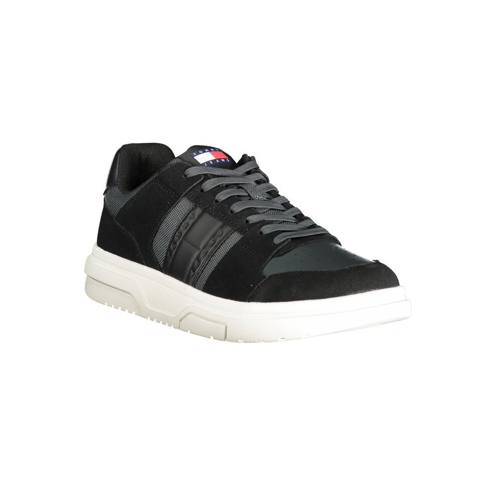 Tênis Tommy Hilfiger Masculino em Couro Preto