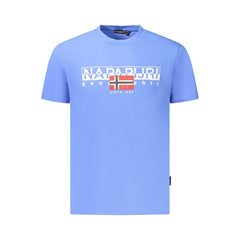 Camiseta Masculina de Algodão Azul Napapijri