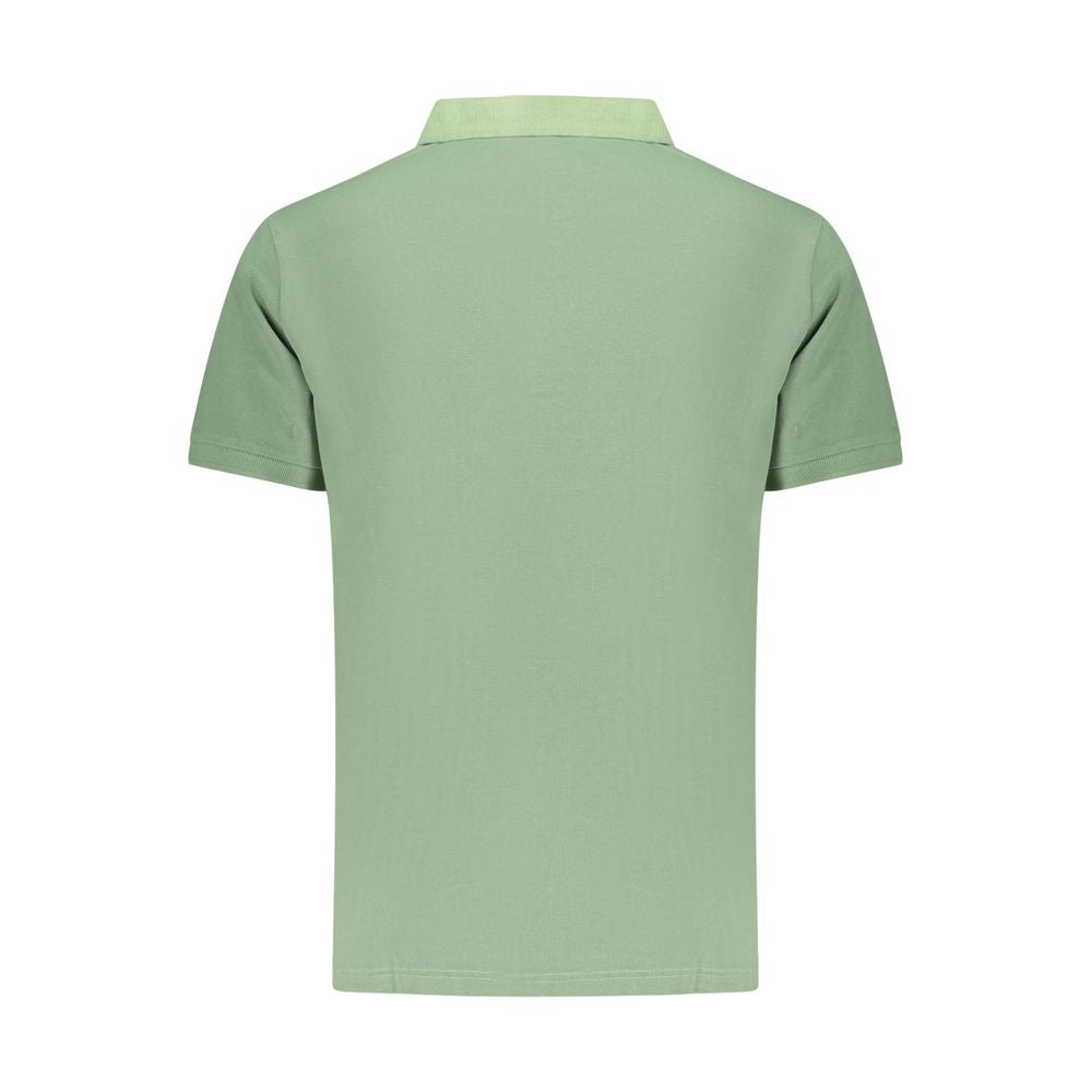 Camisa polo masculina de algodão verde Noruega 1963