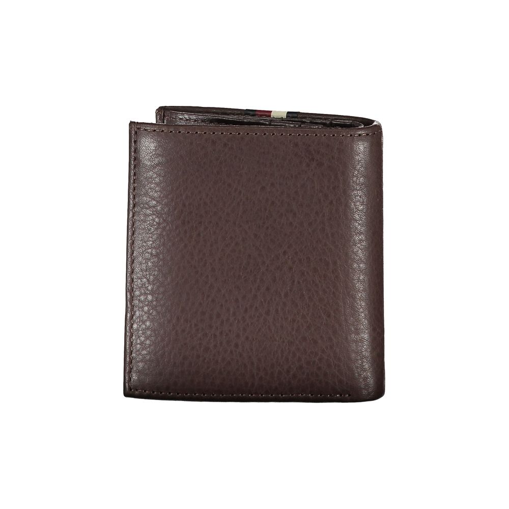 Carteira de couro marrom Tommy Hilfiger