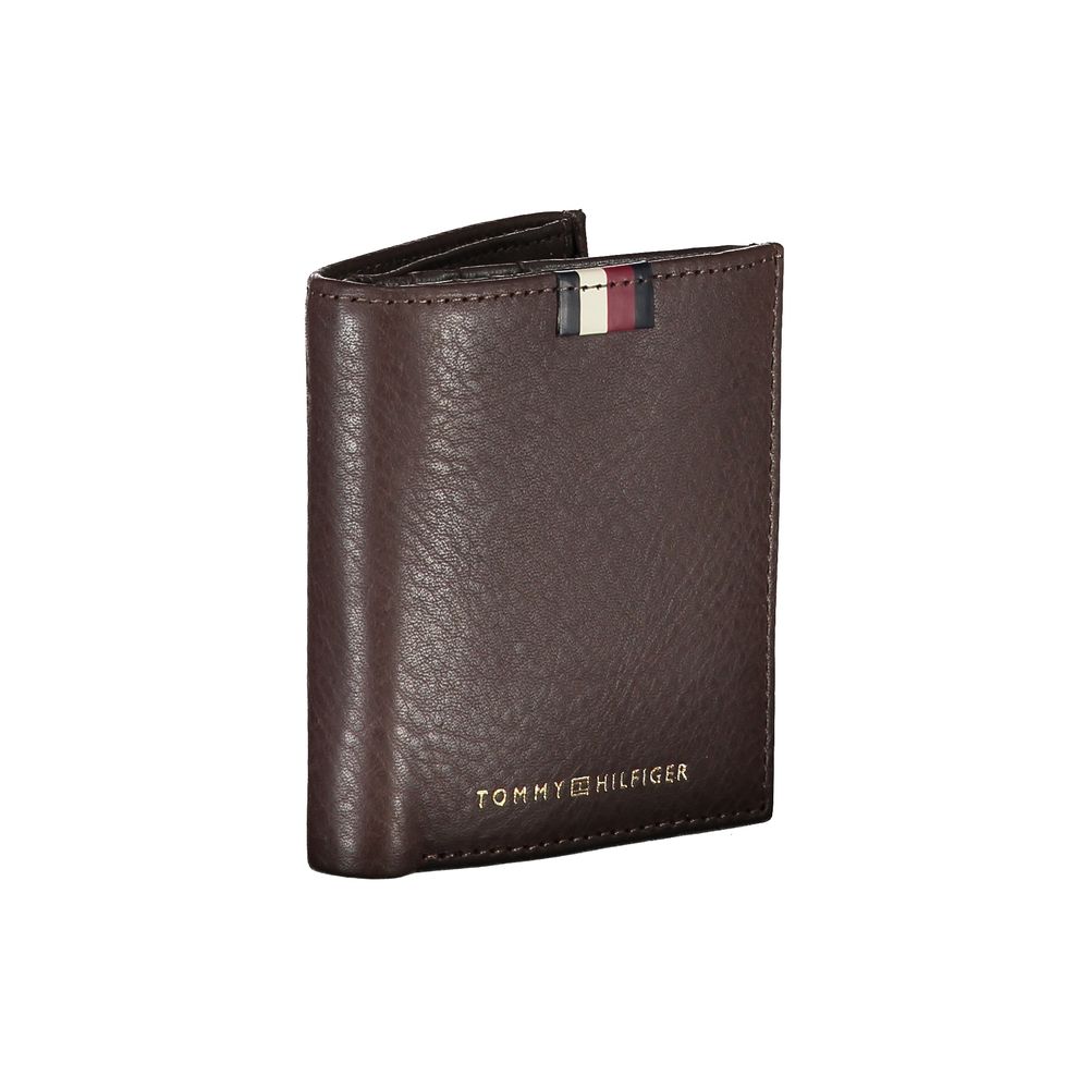 Carteira de couro marrom Tommy Hilfiger