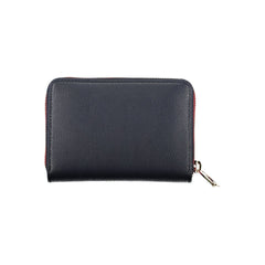 Carteira Tommy Hilfiger Sleek Blue Multiuso com Fecho de Zíper