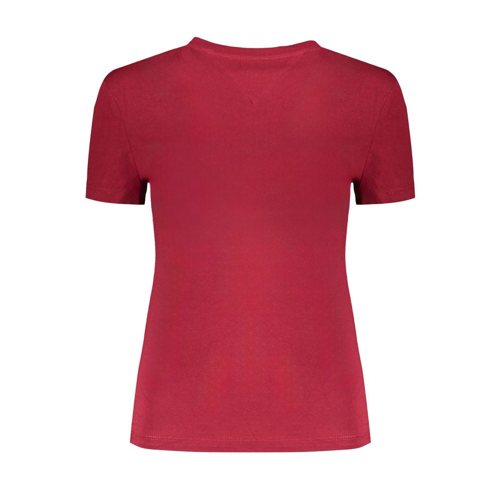 Tommy Hilfiger Tops e camiseta de algodão vermelho
