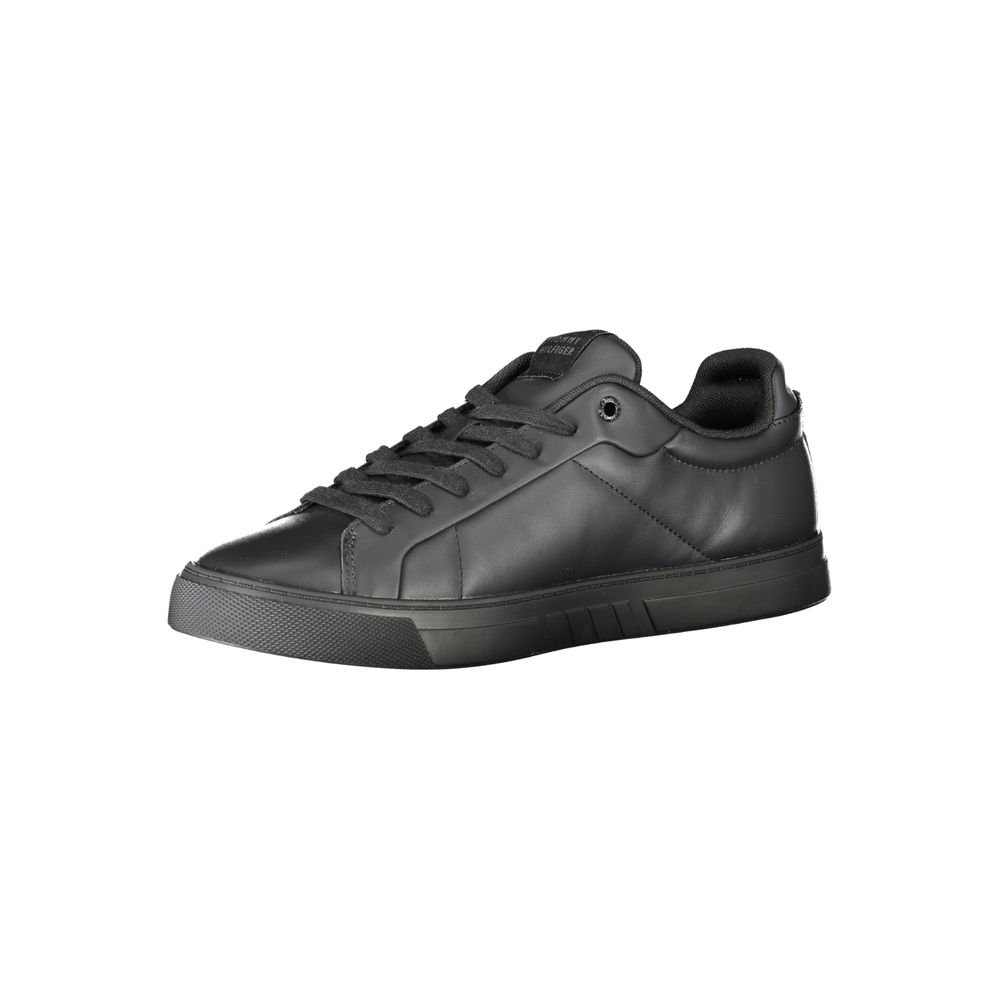 Tênis Tommy Hilfiger Masculino em Couro Preto