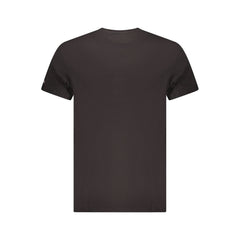 Camiseta masculina preta de algodão Tommy Hilfiger