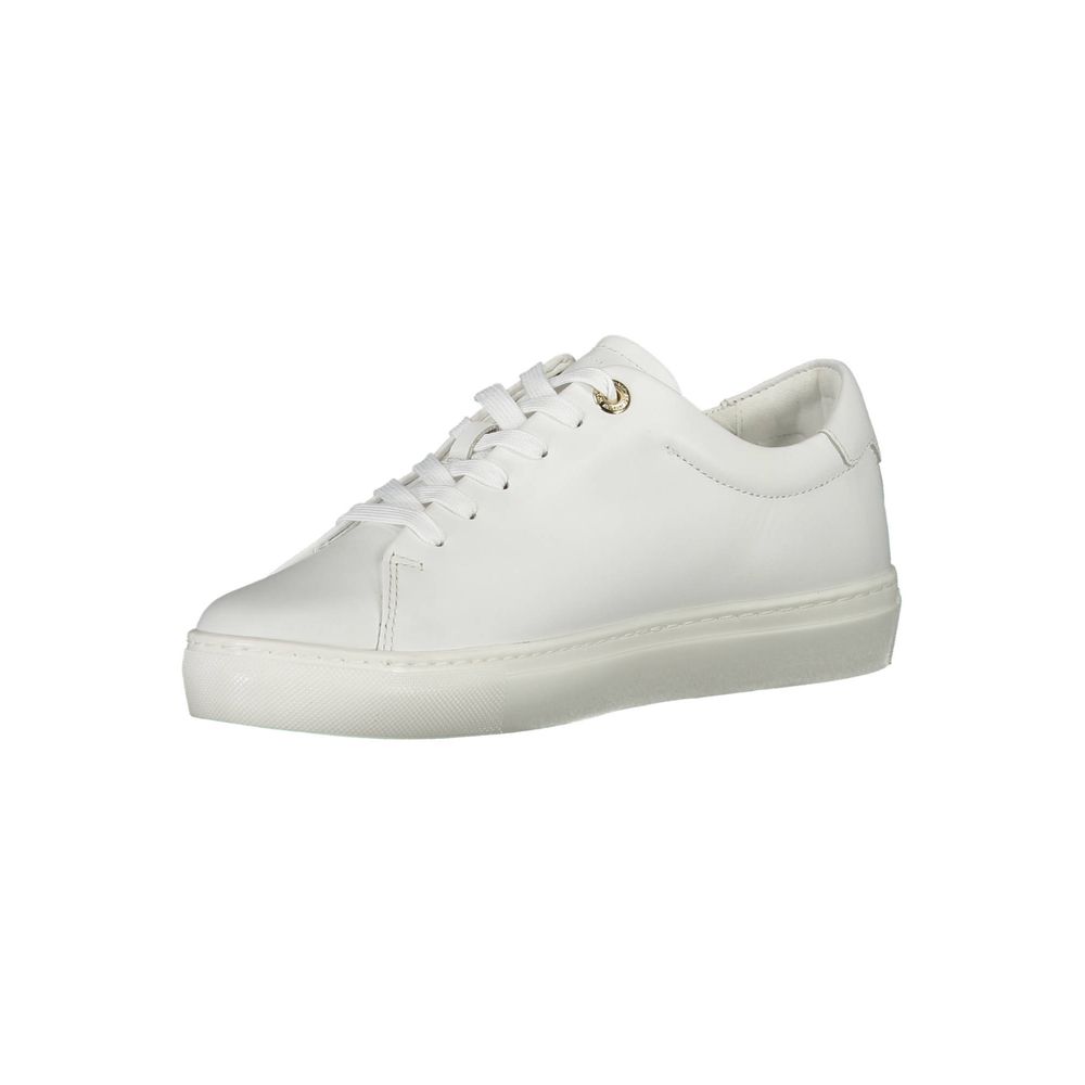 Tênis Tommy Hilfiger Branco de Couro Feminino