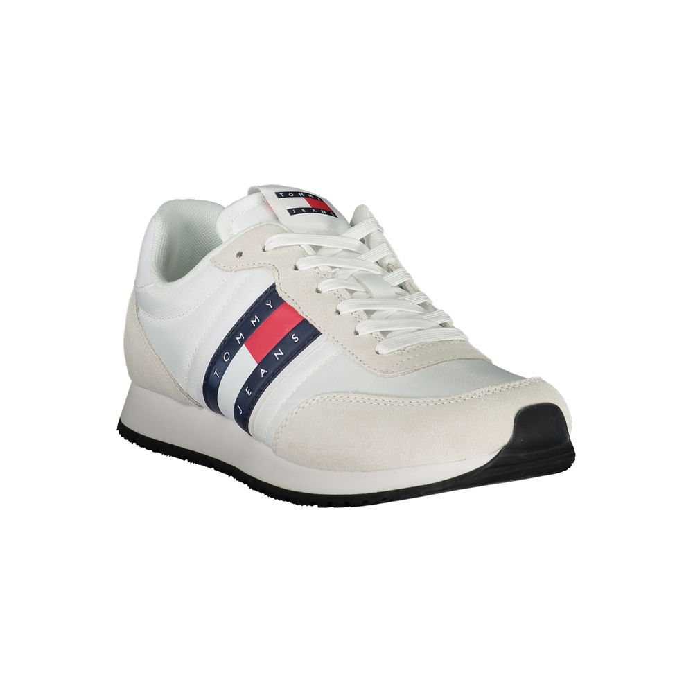 Tênis Tommy Hilfiger Sleek Branco com Detalhes Contrastantes