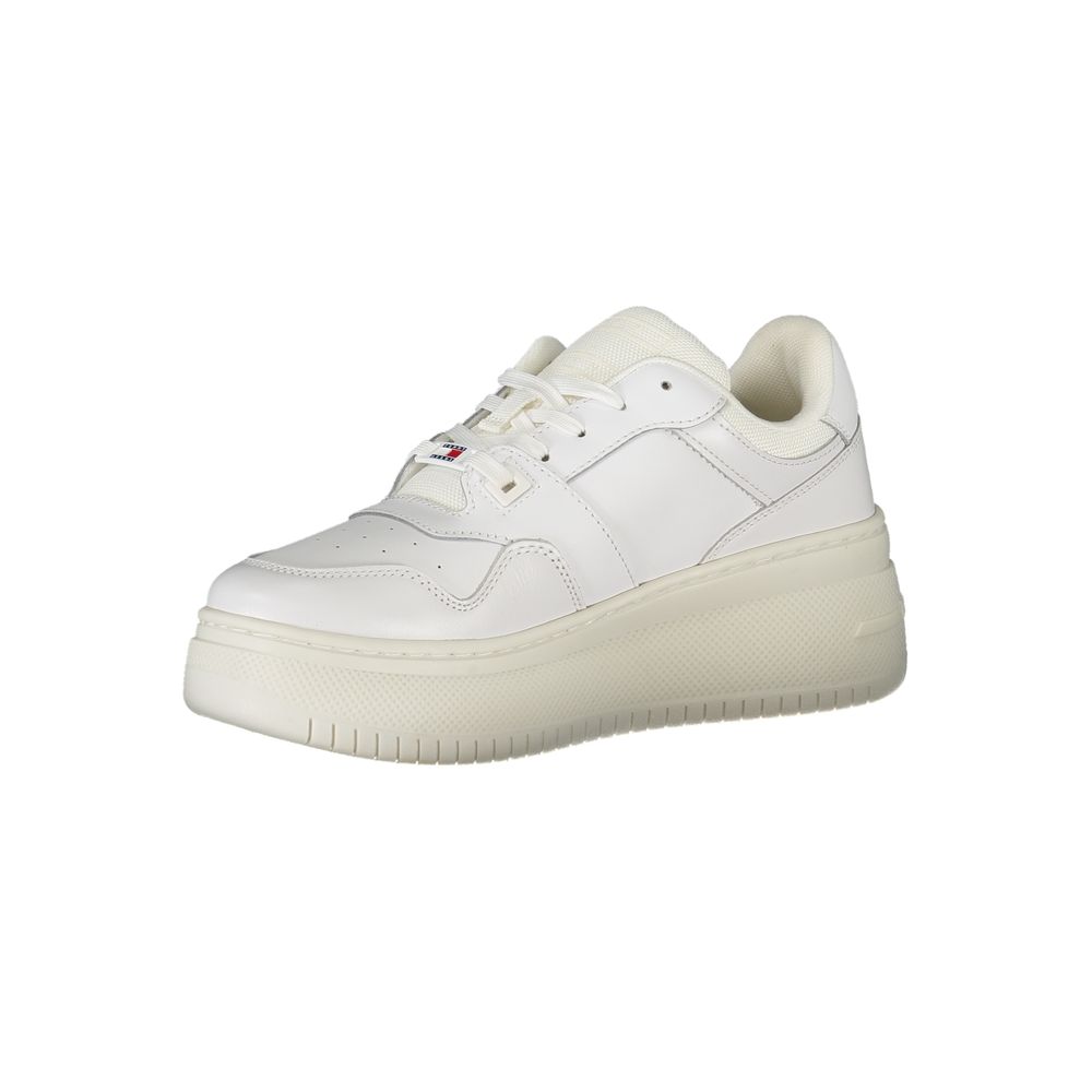 Tênis Tommy Hilfiger Branco de Couro Feminino